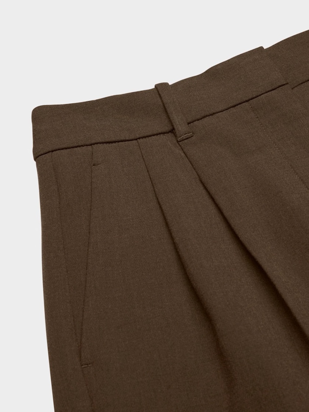 NWT Aritzia The Effortless Pant (Re)ssential - Heather Rich Cocoa Size 4 - Tall - Picture 8 of 9